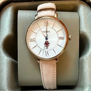 Fossil Women's Rose Gold and Pink Watch